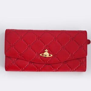 NWOT Vivienne Westwood Genuine Italian Leather Wallet - Red